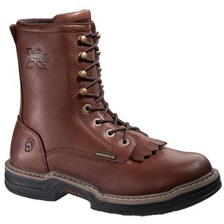 Wolverine Dark Brown 8 Buccaneer Kiltie Lacer St WP Work Footwear 