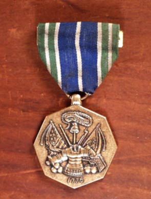 Army Service Medal/Ribbon FOR MILITARY ACHIEVEMENT BRONZE MEDAL