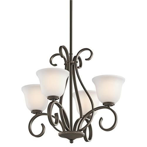 Kichler Sherbrooke 4 Lt Olde Bronze Chandelier 42674oz