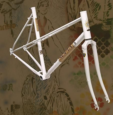 Soma Buena Vista Mixte Road Sport Frame Fork 58cm White