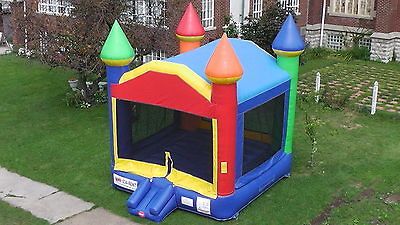 Commercial Inflatable Bounce House Rainbow Moonwalk Jumping Castle 