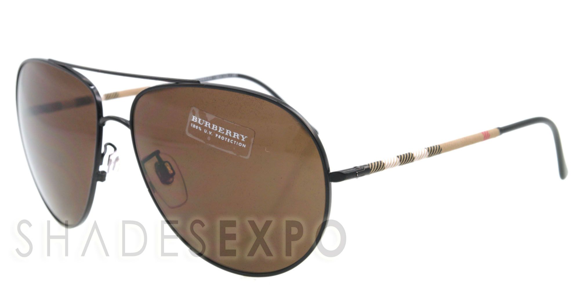 New Burberry Sunglasses Be 3055 Black 1001 73 BE3055