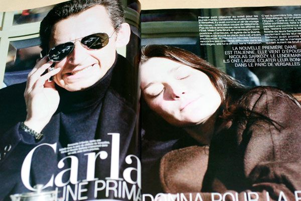 French Paris Match Carla Bruni Sarkozy Vanessa Hessler