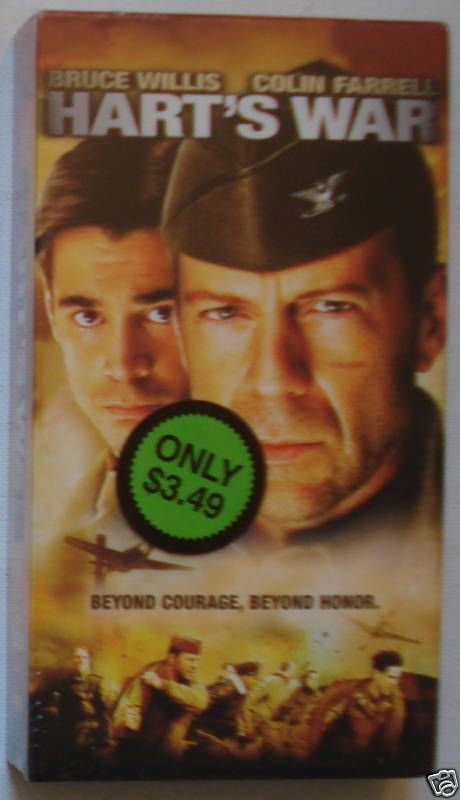 Harts War VHS 2002 New SEALED Bruce Willis Colin Farrell