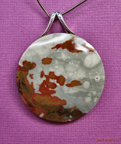 Lovely Rocky Butte Picture Jasper Sterling Silver Pendant