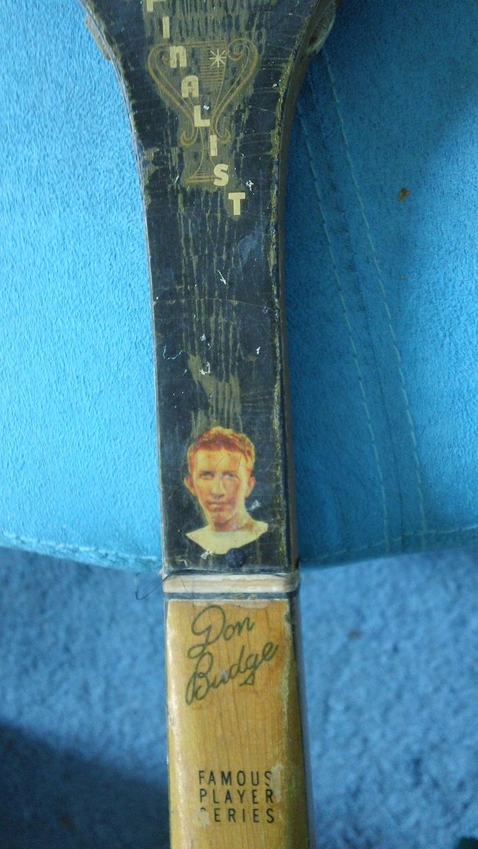   Don Budge Famous Player Series Vintage Tennis Racquet with Budge Photo