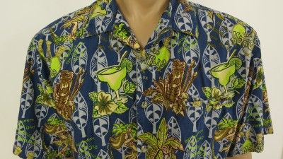 Jimmy Buffett Margaritaville Hawaiian Tiki Hulla Girl Shirt Mens XL 