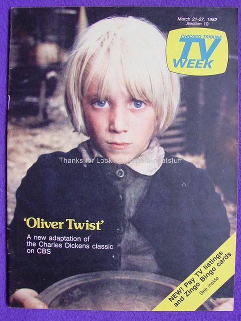 1982 Oliver Twist George C. Scott, Norman Lear TV Week