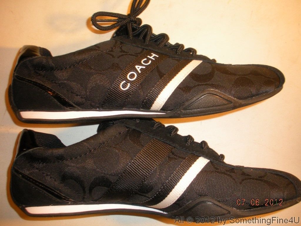 Coach Jane Signature C Webb Womens Shoes Size 6 5 M Black with Box 