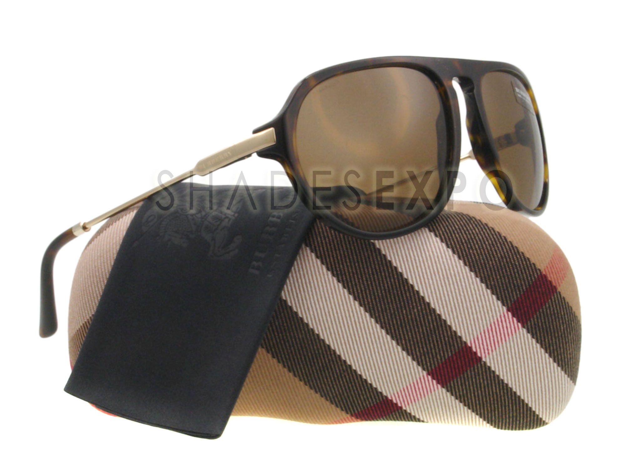 New Burberry Sunglasses Be 4116 Tortoise 3002 73 BE4116