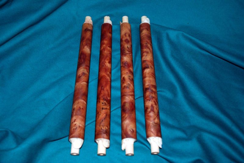   Components Cue Building Parts Supplies Camphor Burl Cored Front