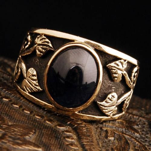 Antique Genuine 3 9ct Burma Sapphire Solid 9K Yellow Gold Vintage 