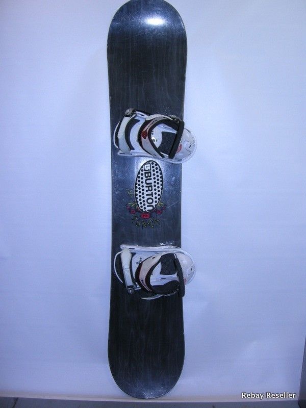 Burton Punch Youth Freestyle Snowboard Size 145 w Burton Freestyle Med 