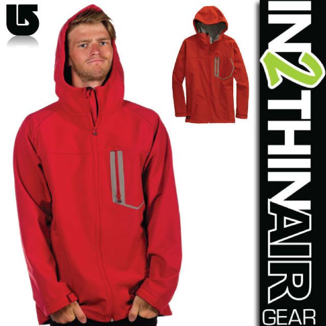 NEW MENS 2012 BURTON STATIC SNOWBOARD SKI SOFTSHELL JACKET CODE RED L