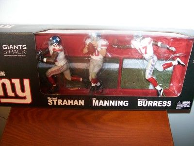   Peyton Manning, Plexico Burress & Michael Strahan McFarlane Figures