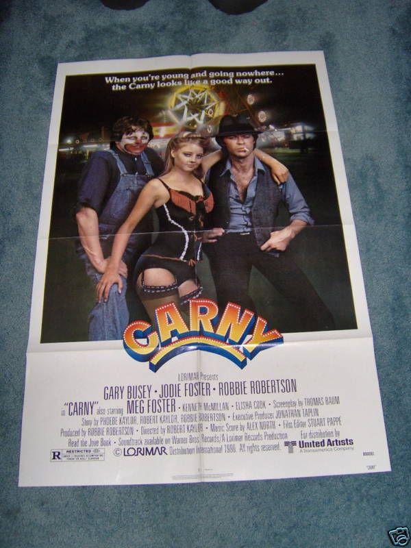 Carney 1980 Gary Busey Jodie Foster 1sheet Nice