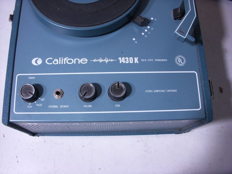 califone 1430 k vintage turntable hifi record player