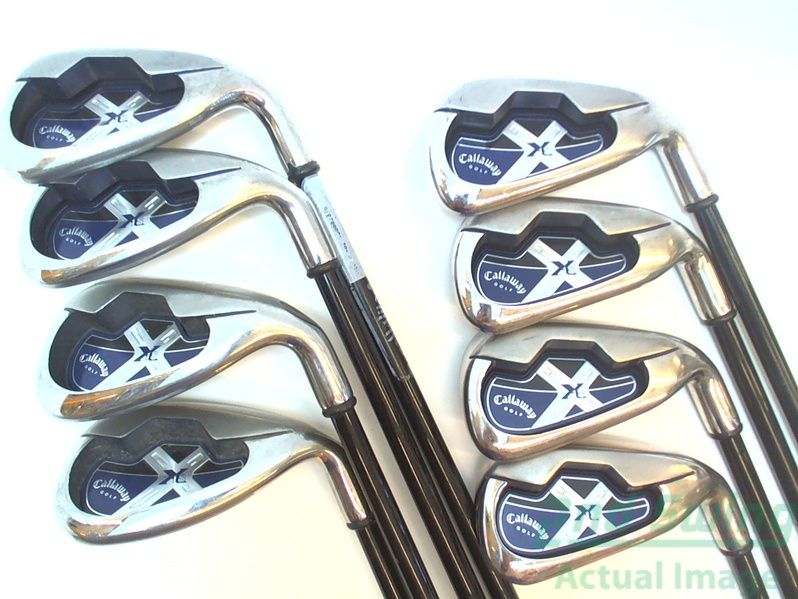  irons ladies headcovers lefties complete sets new callaway x 18 iron 