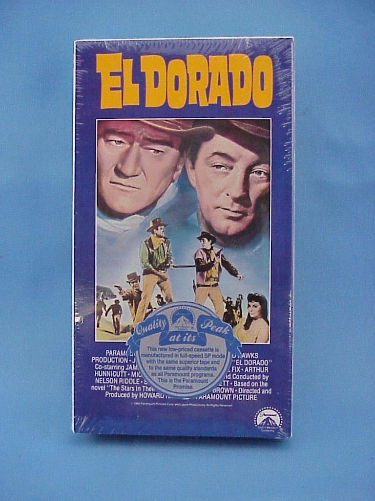   DORADO VIDEO VHS 1989 John Wayne Robert Mitchum James Caan New Sealed