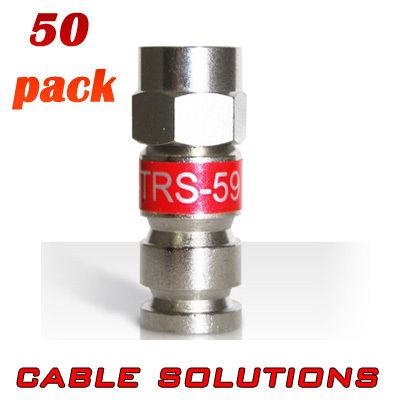 PCT TRS 59 RG59 Cable TV Sattelite Connectors CATV