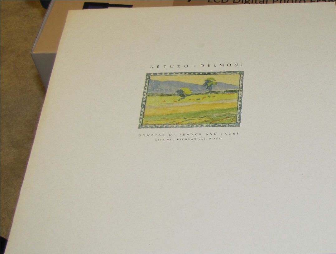 Arturo Delmoni Violin Sonatas of Franck Faure Vinyl LP Signed 980 2000 