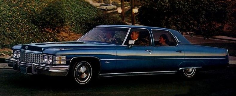 1974 Cadillac Fleetwood Talisman shown in Regal Blue Firemist