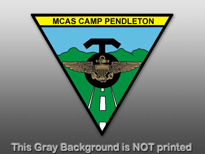 Triangle MCAS Camp Pendleton Sticker Decal Seal Logo Marine Air Corps 
