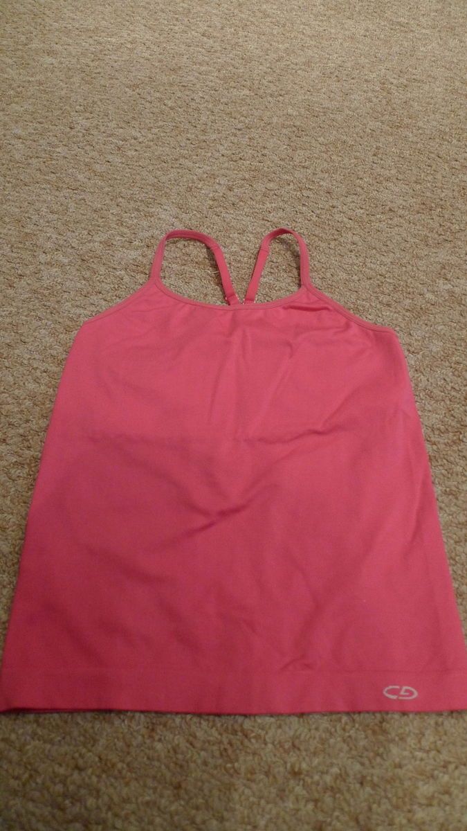  Women's Exercise Tank Pink Size Small