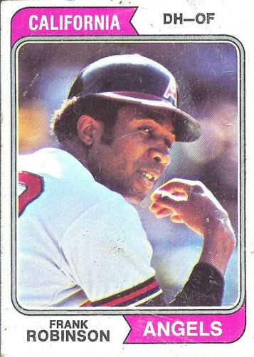 1974 Topps 55 Frank Robinson California Angels Card VG