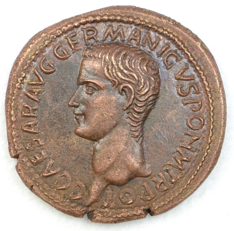 museum quality historical replica of roman ae sestertius of caligula