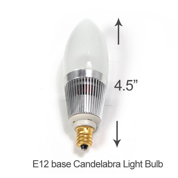 Candelabra E12BASE Day Light White LED Light Bulb Lighting Bulb 