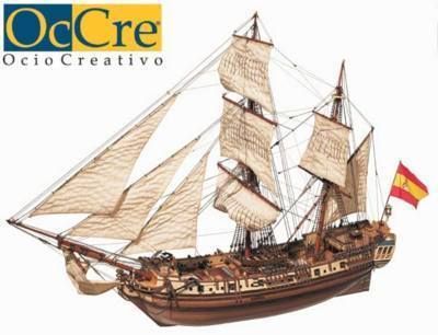 Occre La Candelaria Bombarda SHIP Wood Model Kit New