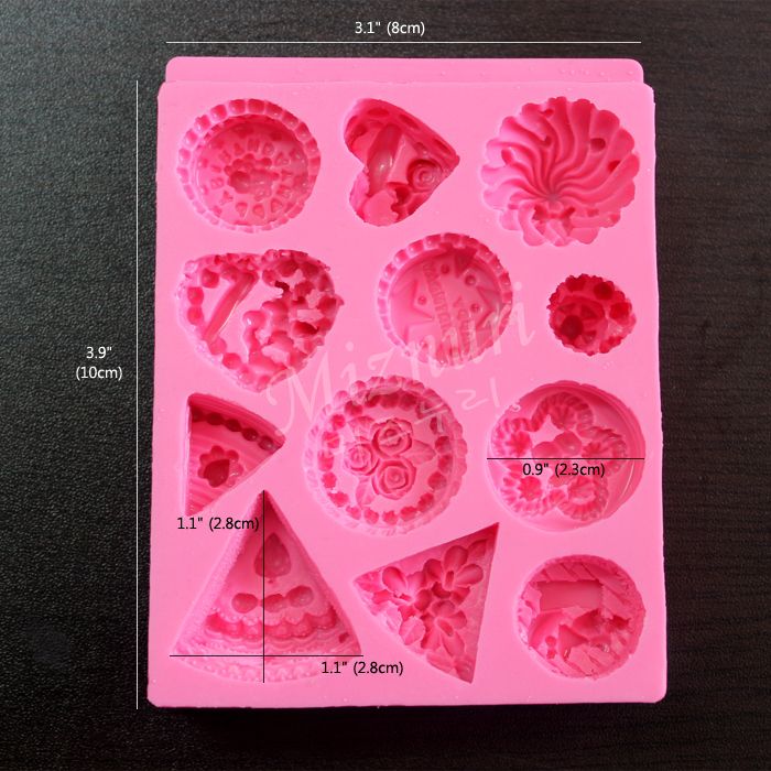 mini silicone soap mold Decoration making supplies 5 varify cake gift