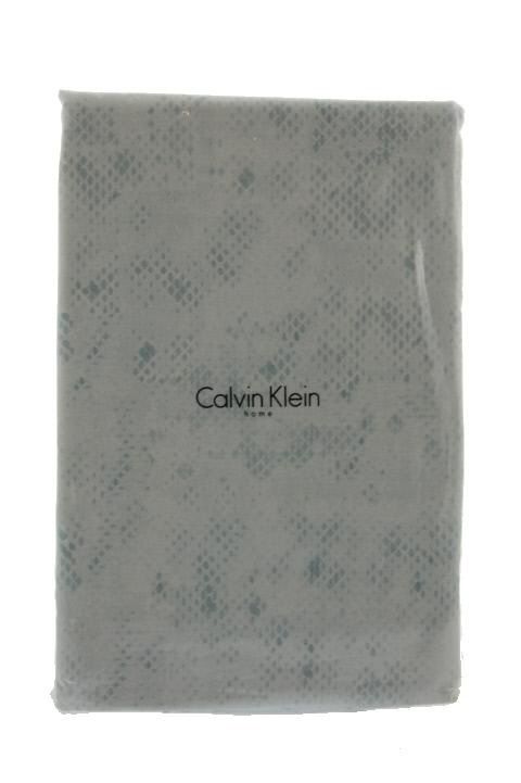 Calvin Klein New Diamond Back Gray Cotton 220TC 110x108 Flat Sheet 