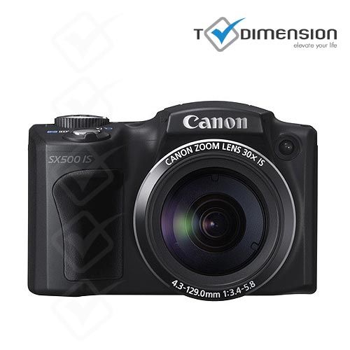 S3416 Canon PowerShot SX500 Is Black 16 1 MP 30x Zoom 1YrWty