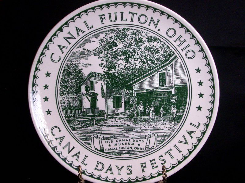 Canal Fulton Ohio Days Festival 1973 Collectible Plate Kettlesprings 