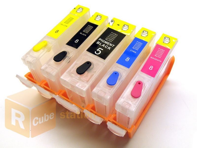 Refill Ink Cartridges Arc Set for Canon PGI 5BK CLI 8K CLI 8M CLI 8Y 