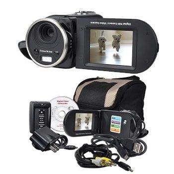   DV3000BLK 16MP Interpolated SD SDHC Digital Camcorder w 8x Digital ZM