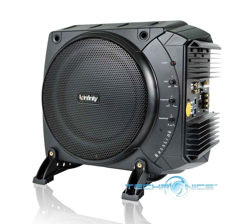   BASSLINK +2YR WARANTY CAR 10 200W POWERED AMPLIFIED SUBWOOFER SYSTEM