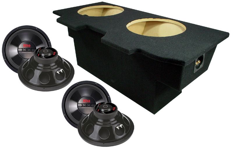   93 02 Boss Audio Dual 12 Chaos 1600W Subwoofer Loaded Sub Box