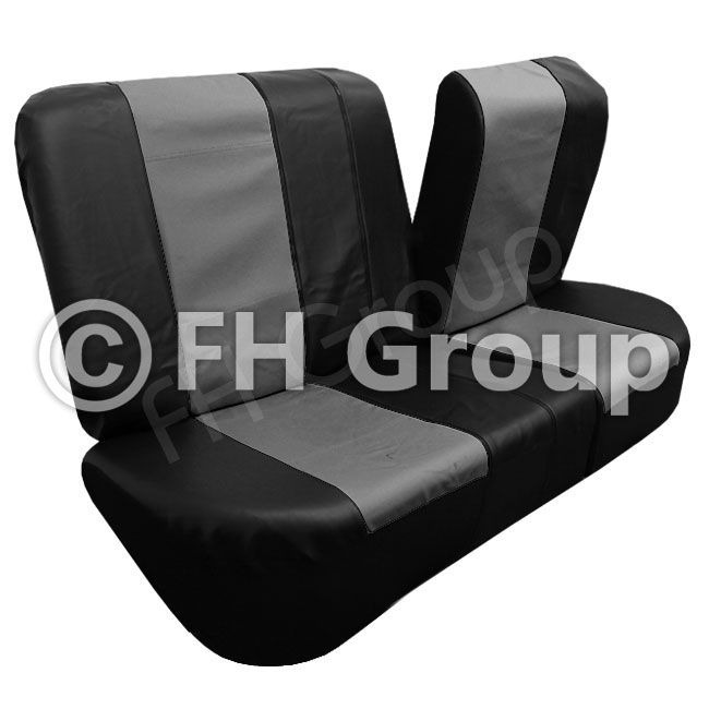 FH PU006112 Synthetic Leather Car Seat Covers Airbag Ready Split Bench 