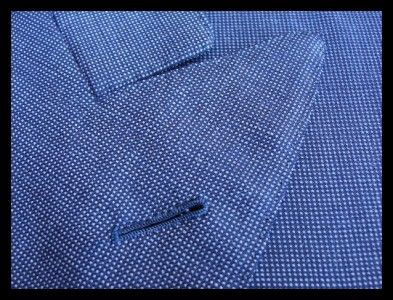 Bespoke A. Caraceni Milan Custom Dark Blue Wool Blazer Jacket Sz L 