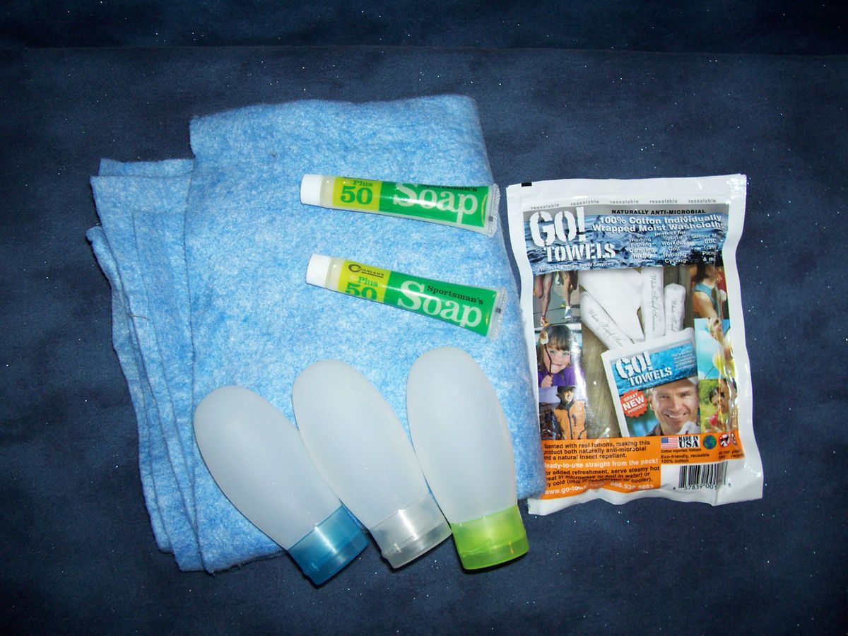 Camping Supplies Mixed Lot Bathing Items