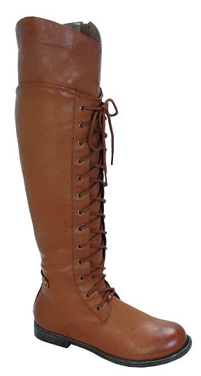 BLOSSOM CANA 5 Women¡¯s round toe lace up thigh high riding boots on 