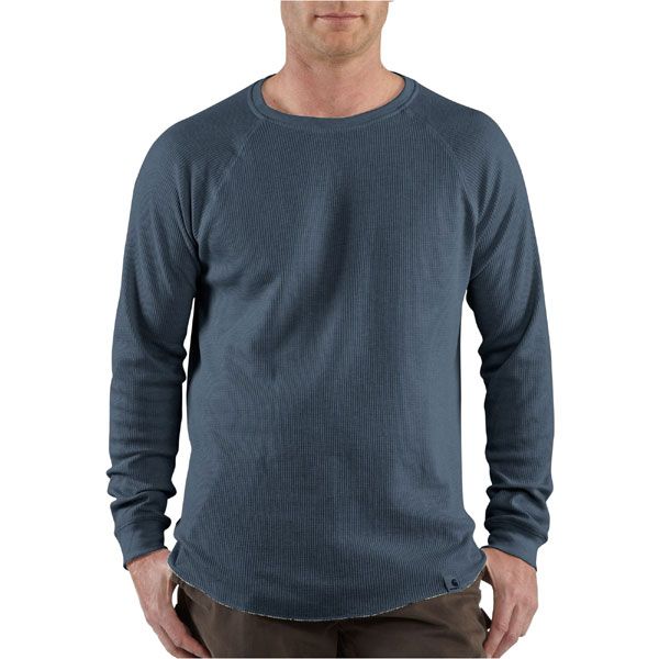 Carhartt Long Sleeve Lightweight Thermal Knit Crewneck Navy Heather 