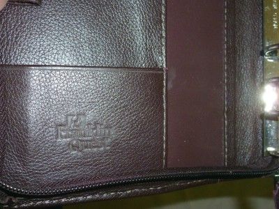   Quest (Franklin Covey) Brown Leather Compact Binder 6.5 W x 8.3 H