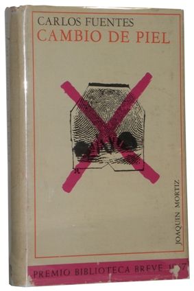 surviving copy of Carlos Fuentes novel, Cambio De Piel. Authors 