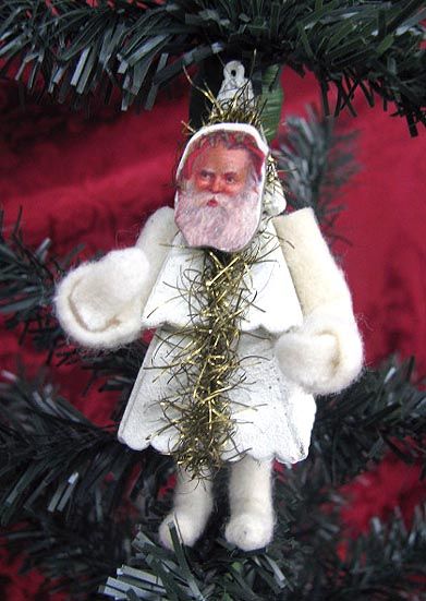Casey Mack Lowe Christmas Tree Santa Figure Ornament