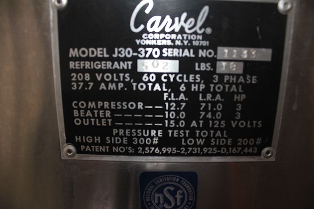 1971 Carvel Commercial Ice Cream Machine