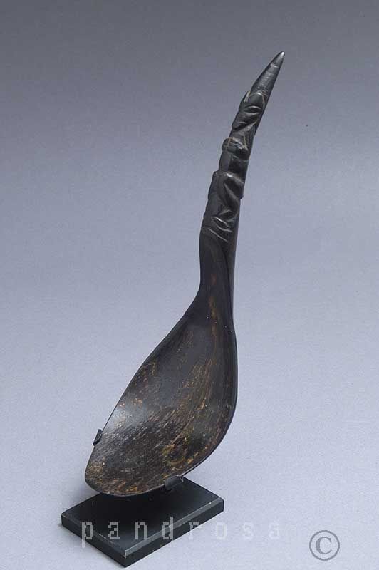 Old Carved Feast Spoon Haida Northwest Coast Canada 1960S